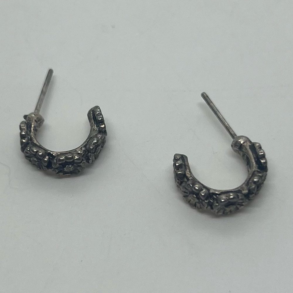 Tiny Daisy Hoops - image 2